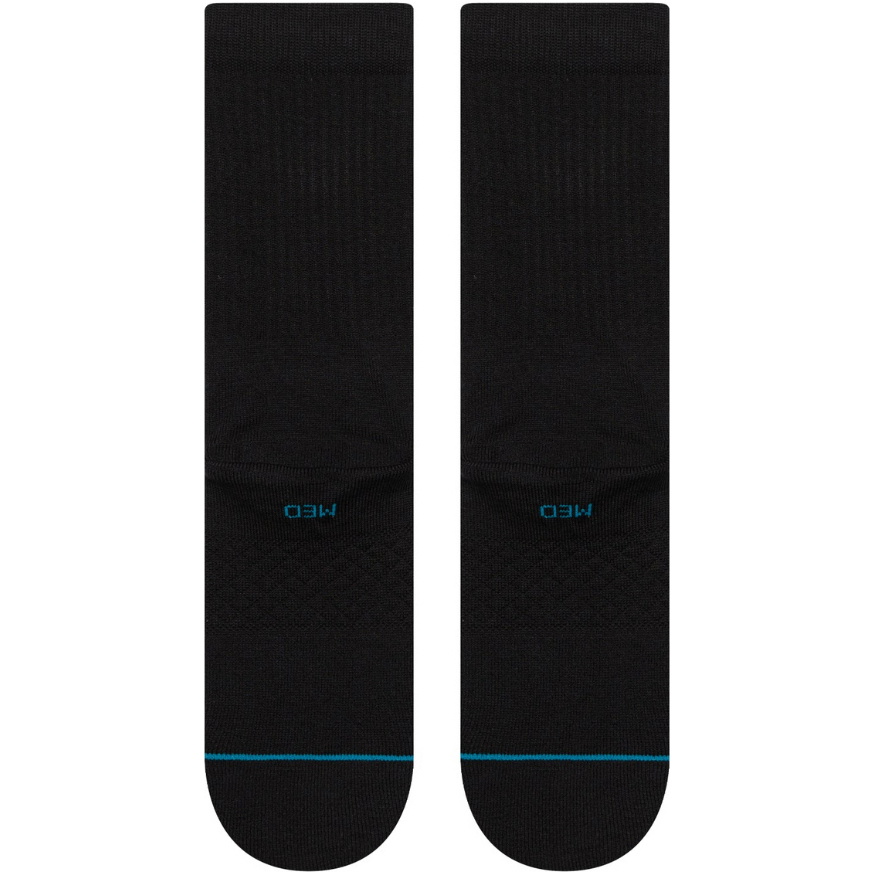 Crew Calcetines Unisex Icon « Stance » 2026, Modelo M311D14ICO - Black / Blanco